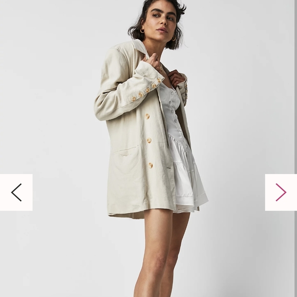 Free People - Cream Blazer - Picture 7 of 8